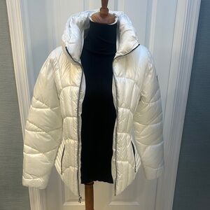 Guess Women's Cream Puffer Jacket